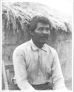 Portrait of Captain Luis Torres, husband of Juana Torres and head of the Coahuilla Indian tribe at Torres