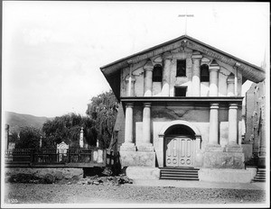 Mission San Francisco de Asis (Dolores) from the front, ca.1887