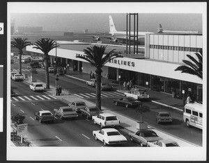 TWA terminal at the Los Angeles International Airport, ca.1974