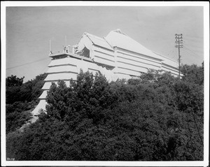 Horizontal snow telescope at Mount Wilson Observatory, ca.1930