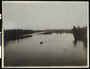 Boat on a lake in Oregon