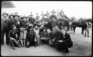 Portrait of veterans "Teddy's Terrors" with Ben Powers, 1904