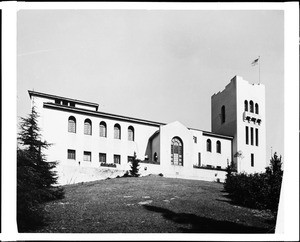 Exterior view of the Southwest Museum in Highland Park, February 1942