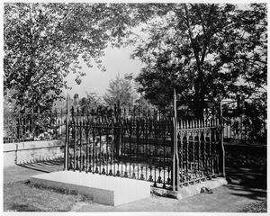 The grave of Brigham Young at Salt Lake City, Utah