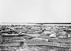 Panoramic view of San Diego showing Ash Street & 8th Avenue, ca.1887