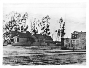 Dwellings on Towne Avenue looking southwest from Fifth Street, 1891