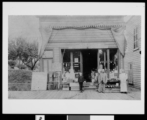 Early store front, ca. 1900