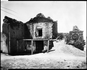 Ruins of the Mission San Diego Acala seen from the rear, ca.1900