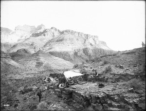 River Camp on Bass Trail, Grand Canyon, ca.1900-1930