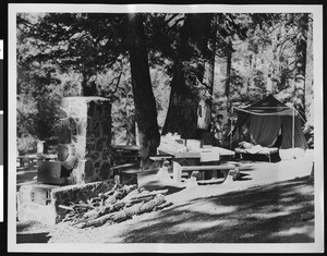 A campsite in the mountains, ca.1930