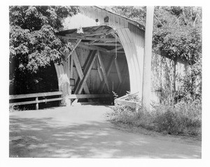 View of San Lorenzo Creek Bridge in Santa Cruz, 1935