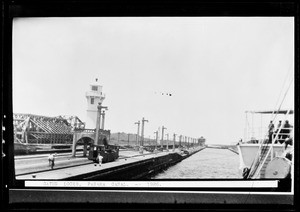 The Gatun Locks, Panama Canal, November 1926