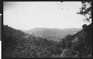 View of the mountains near Los Gatos, California, ca.1900