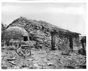 Tijuana Rancho adobe across the California-Mexico border in Mexico, ca.1900