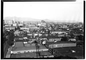 View from Bendix Building looking north and northwest near 12th and Maple, November 18, 1930