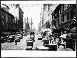 View of Broadway, looking north from the 600 block toward 6th Street, ca.1924