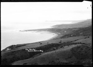 Birdseye view of the Malibu and Santa Monica Bay looking northwest