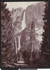 Yosemite Falls in Yosemite National Park, ca.1920-1930