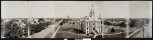 Panoramic view of the capitol and court house in Salem, Oregon on the Road of a Thousand Wonders