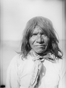 Apache Indian man on the Palomas Indian Reservation, ca.1880