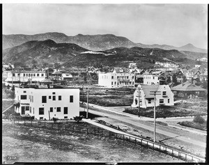 View of Hollywood looking northeast from Hollywood High School, showing Highland Avenue, April 15, 1907