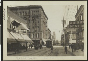 View down Washington Street in Portland, Oregon