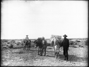 Photographers Dr. George Wharton James, Carl Eytel and Van Buskirk, Colorado Desert, ca.1900