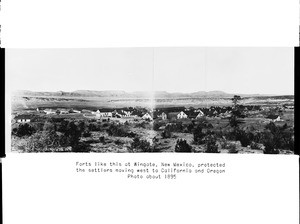 Panoramic view of Fort Wingate, New Mexico, ca.1895-1898