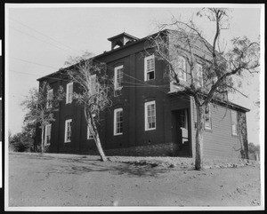 Exterior view of a schoolhouse in Columbia, 1894