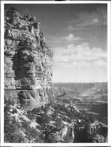 Horses on the Grand View Trail, Grand Canyon, Arizona, 1900-1930