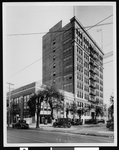 Exterior view of the Frank Wiggins Trade School, ca.1920-1929