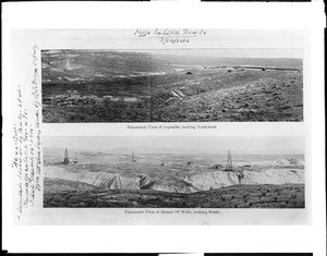 Two landscapes of southern California in support of a legal suit, 1916