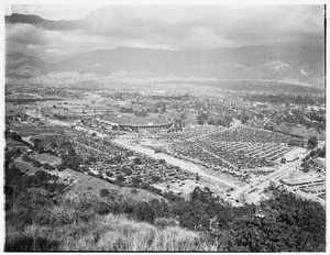 Aerial view of the Rose Bowl in Hollywood