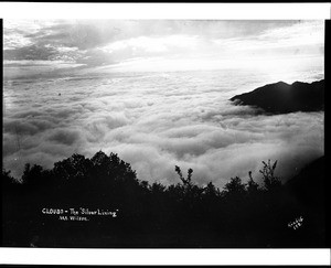 View above the clouds from the top of Mount Wilson in Altadena