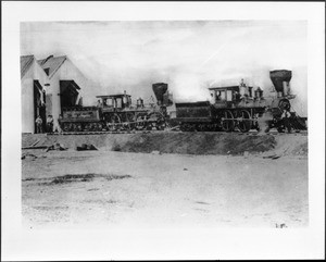 Two locomotives for the San Pedro and Los Angeles Railroad, 1872