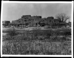 Indian pueblo in Taos, New Mexico, 1932