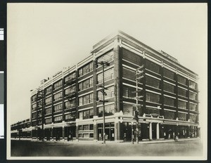 Exterior view of the Ford Motor Company in Los Angeles, ca.1925