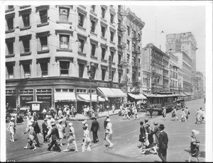 View of Broadway looking north from Fourth Street, Los Angeles, ca.1926