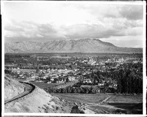 Panoramic view of Riverside from Mount Rubidoux in 1906