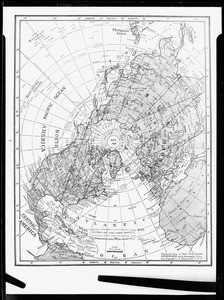 Hammond's map of the northern hemisphere on the Sterographic Projection, copied April 1930