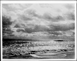 View of the beach along the coast of Oregon in Astoria