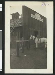 Exterior view of the T.M. Frew and Son Blacksmiths, ca.1880