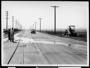 Newly-paved street