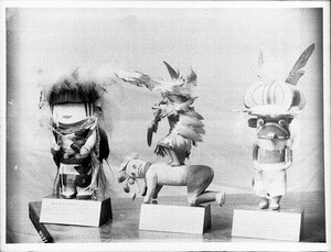 Three Hopi Indian kachina dolls, ca.1900