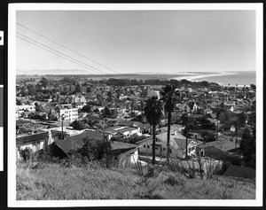 Panoramic view of Ventura looking southwest, ca.1945