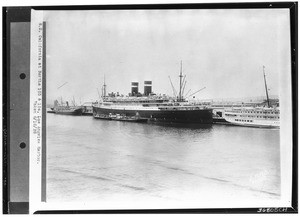 S.S. California in Los Angeles Harbor, June 16, 1928