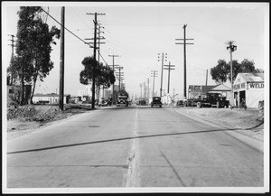View of Soto Street looking north toward Union Pacific Railroad tracks, 1936