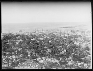 Honolulu and Bay from Punch Bowl, Hawaii