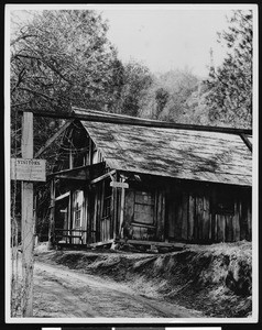 Exterior view of the James Marshall cabin in Coloma