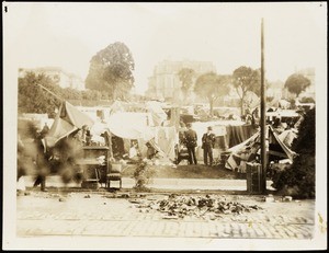 Refugee camp in Jefferson Square after the earthquake, San Francisco, 1906